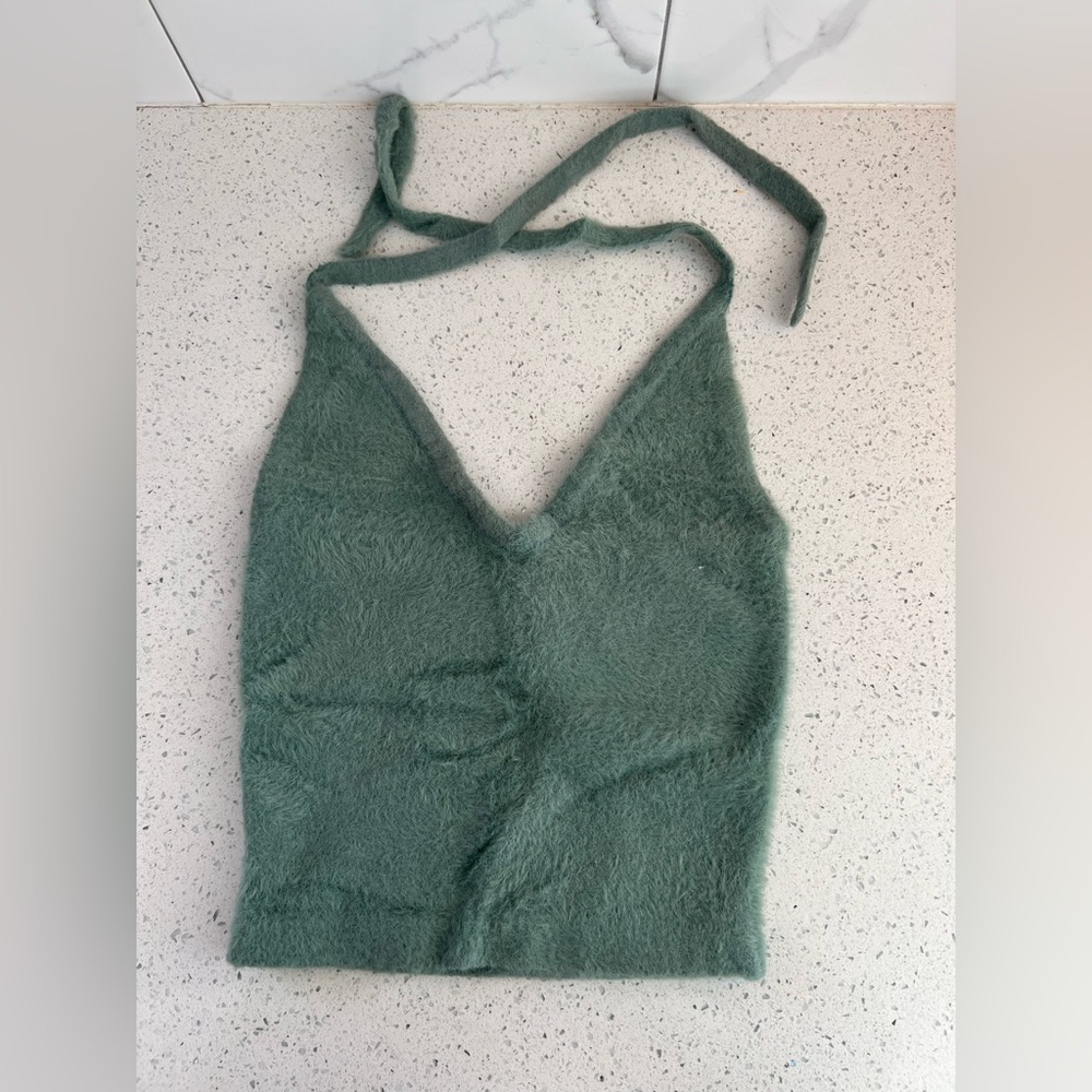 Gymshark Whitney Simmons Eyelash Knit Midi Halter Top